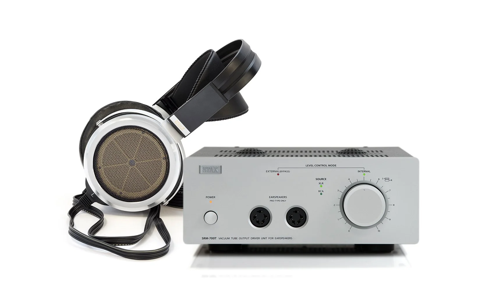 STAX SR-009 元箱・説明書付き STAX SRM-700T Amplifier and SR-009S Earspeakers System — Stax